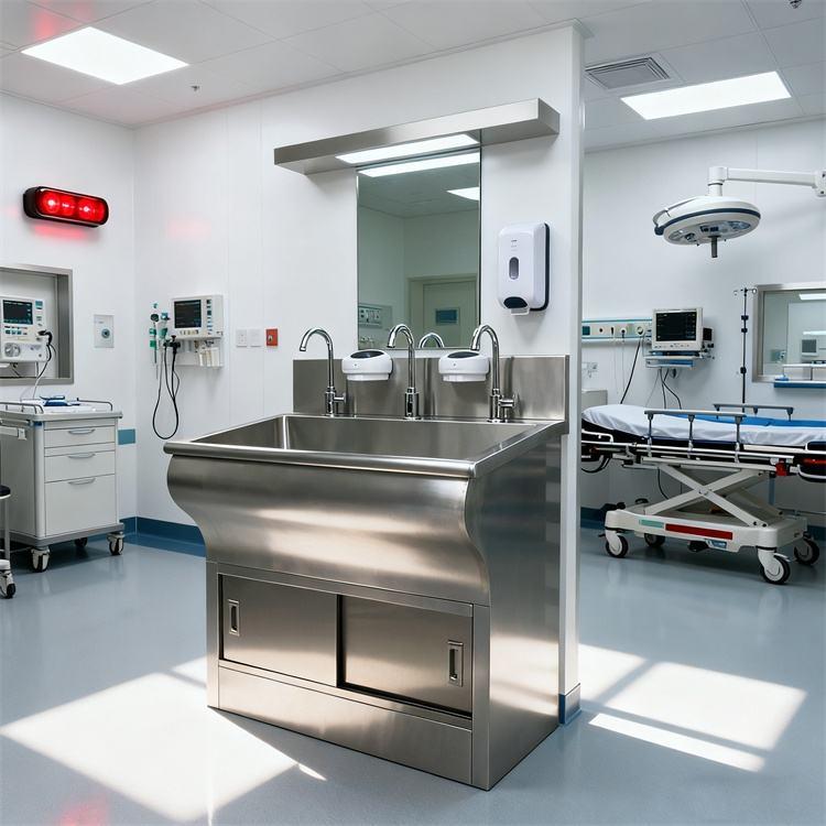Touch-Free Scrub Station